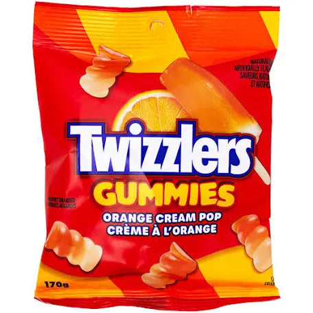 Twizzlers Gummies Orange Cream Pop - 170g