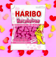Haribo Sweet Cherry Heart Quake Chewy Candy