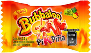 Generic BubbaIoo Bubbaloo Pik-Piña Pineapple Chamoy Mexican Chewing Bubble Gum Chicle Adam's