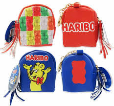 Haribo Mini Backpack Keychain with Gummies