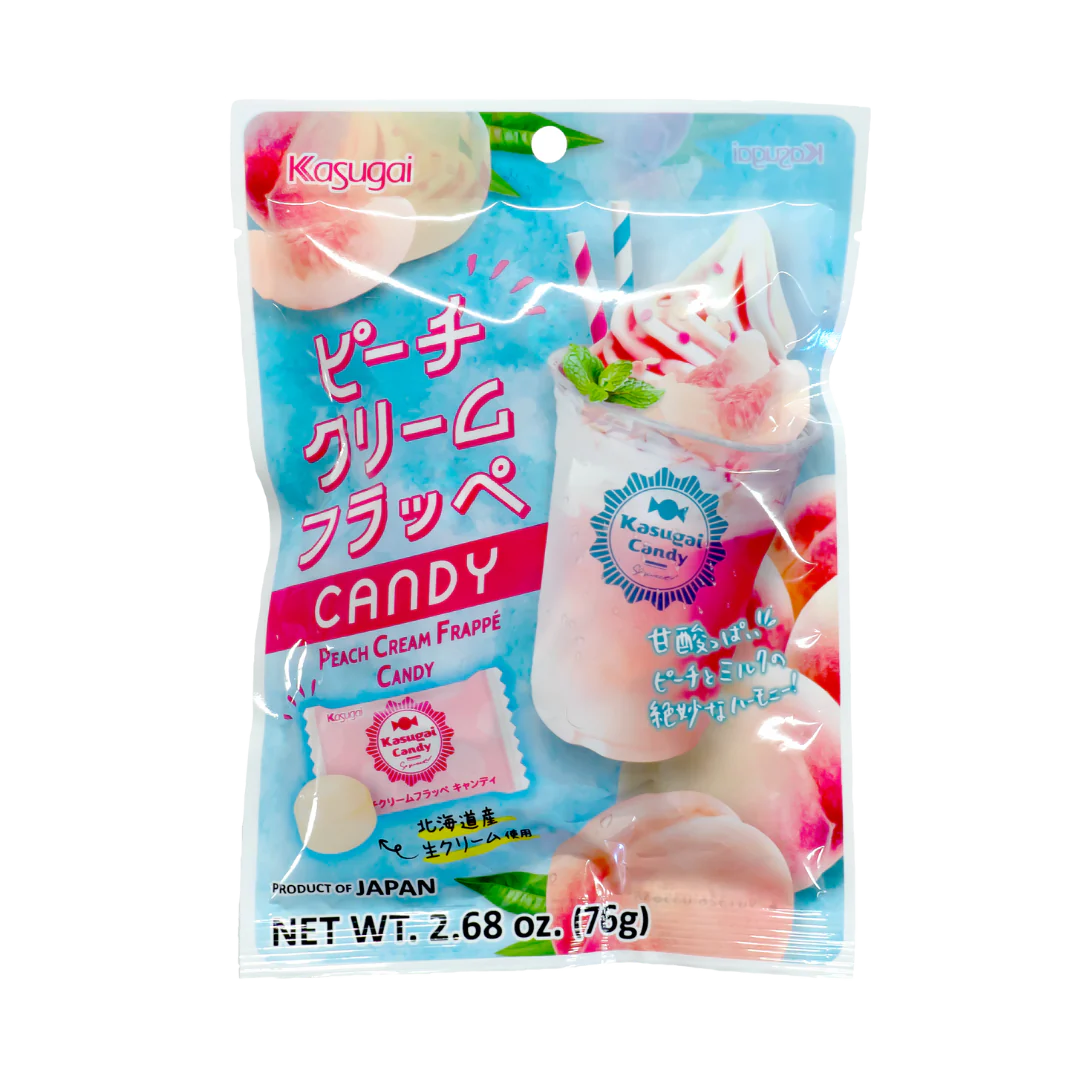 Kasugai Peach Cream Frappe Candy (Japan)