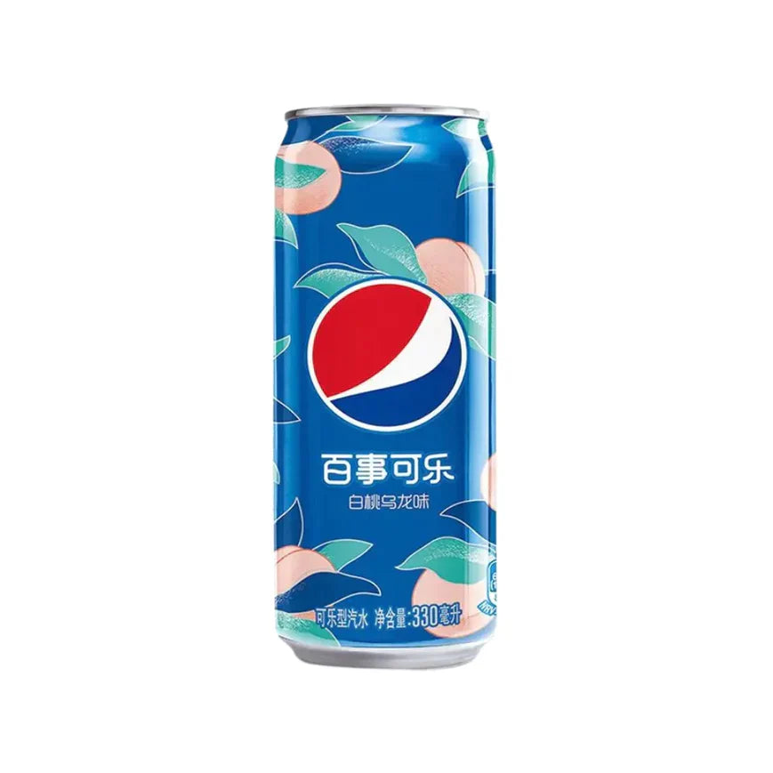 Pepsi White Peach Oolong Can