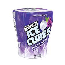 Ice Breakers Ice Cubes Sugar Free Gum with Xylitol, Arctic Grape, 40 Piece