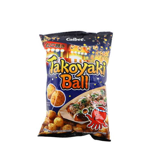 Calbee Takoyaki Ball, octopus balls Flavor Corn Snacks - Japan’s