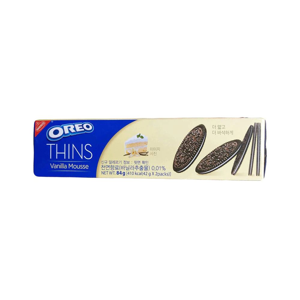 Oreos thin vanilla mousseh